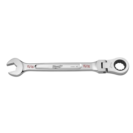 MILWAUKEE TOOL 15/16" Flex Head Ratcheting Combination Wrench 45-96-9821
